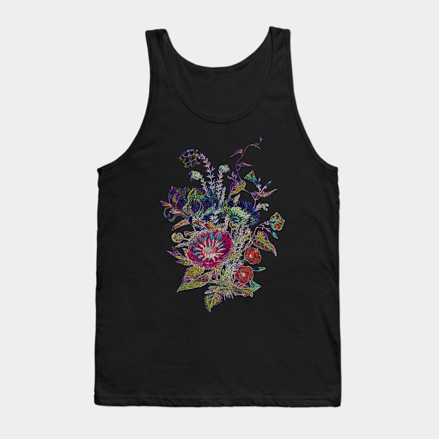 Black Panther Art - Glowing Flowers in the Dark 9 Tank Top by The Black Panther